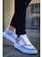 Kenton Bağcıklı Kalın Taban Erkek Sneaker Beyaz Gri 3