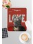 Sevimli Kediler No:3 Love Baskılı Oyuncu Gaming Dikdörtgen Bilek Destekli Mousepad 1