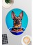 Kitap Okuyan Sevimli Köpekler No:1 Oyuncu Gaming Oval Bilek Destekli Mousepad 1