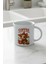 Coffee Makes Me Nicer Sevimli Inek Baskılı Enamel Görünümlü Seramik Vintage Kupa Bardak 1