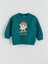 Yeni Sezon Bisiklet Yaka Baskılı Erkek Çocuk Sweatshirt 1
