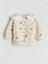 Yeni Sezon Bebe Yaka Çiçekli Kız Bebek Sweatshirt 3