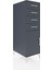 Kronos Dolap Tek Raflı 4 Çekmeceli Tek Kapaklı 44X59X134 Antrasit-Antrasit 2