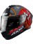 Axxıs Draken Garglen Mat Siyah-Kırmızı Fullface Kask 1
