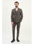 Düz Slim Fit Geniş Yaka Kruvaze Erkek Takım Elbise 3