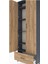 Arges Dolap 5 Raflı Tek Çekmeceli 2 Kapaklı 88X30X243 Antrasit-Çam 5