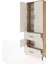 Arges Dolap 5 Raflı 2 Çekmeceli 4 Kapaklı 88X30X243 Çam-Aytaşı 4