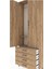Arges Dolap 2 Raflı 4 Çekmeceli Tek Askılı 88X30X243 Çam-Çam 5