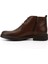 Erkek Kahverengi Fermuarlı Hakiki Deri Klasik Bot 3