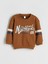 Yeni Sezon Bisiklet Yaka Baskılı Uzun Kollu Erkek Bebek Sweatshirt 3