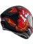 Axxıs Draken Garglen Mat Siyah-Kırmızı Fullface Kask (Siyah+Şeffaf Camlı) 4