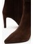 Moon Kahverengi Süet Deri Kadın Topuklu Bot 5