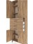 Arges Dolap 4 Raflı 3 Çekmeceli 4 Kapaklı 88X30X243 Çam-Çam 5
