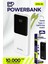 Gpw-06 10000MAH PD22.5W Hızlı Şarj Powerbank Beyaz | Dahili Type-C & Lightning Kablo | Dijital Ekranlı Taşınabilir Şarj Cihazı 1