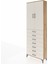 Arges Dolap 3 Raflı 7 Çekmeceli 2 Kapaklı 88X30X243 Çam-Aytaşı 3