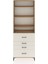 Arges Dolap 4 Raflı 4 Çekmeceli 88X30X243 Çam-Aytaşı 1