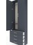 Arges Dolap 2 Raflı 4 Çekmeceli Tek Askılı 88X30X243 Antrasit-Antrasit 5