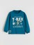 Yeni Sezon Dinozor Baskılı Erkek Çocuk Sweatshirt 2