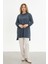 Kristal Kumaş Yırtmaçlı Basic Tunik 1