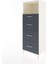 Hyperion Dolap Tek Raflı 4 Çekmeceli 60X44X163 Aytaşı-Antrasit 3