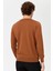 Erkek Basic Sıfır Yaka Ince Triko Kazak 02421603 K. Taba 4