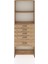 Arges Dolap 2 Raflı 5 Çekmeceli 88X30X243 Çam-Çam 1