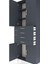Arges Dolap 3 Raflı 4 Çekmeceli 4 Kapaklı 88X30X243 Antrasit-Antrasit 5