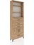 Arges Dolap 4 Raflı 4 Çekmeceli 2 Kapaklı 88X30X243 Çam-Çam 2