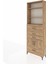 Arges Dolap 4 Raflı 4 Çekmeceli 2 Kapaklı 88X30X243 Çam-Çam 3