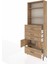 Arges Dolap 4 Raflı 4 Çekmeceli 2 Kapaklı 88X30X243 Çam-Çam 4