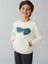 Yeni Sezon Bisiklet Yaka Baskılı Erkek Çocuk Sweatshirt 1