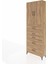 Arges Dolap 3 Raflı 5 Çekmeceli 2 Kapaklı 88X30X243 Çam-Çam 3