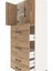 Hyperion Dolap 2 Raflı 4 Çekmeceli 2 Kapaklı 60X44X163 Aytaşı-Çam 5