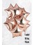 Yıldız Balon Rose Gold Yıldız Folyo Balon 18" 45CM - 5 Adet 1