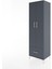 Hyperion Dolap 5 Raflı Tek Çekmeceli 2 Kapaklı 60X44X195 Antrasit-Antrasit 3