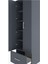 Hyperion Dolap 5 Raflı Tek Çekmeceli 2 Kapaklı 60X44X195 Antrasit-Antrasit 5
