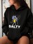 Kadın Baskılı Sweatshırt Oversize 3 Iplik 2