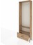 Arges Dolap 2 Raflı Tek Çekmeceli Tek Askılı 88X30X243 Çam-Çam 4