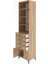 Hyperion Dolap 4 Raflı 4 Çekmeceli 2 Kapaklı 60X44X243 Çam-Çam 4