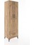Hyperion Dolap 3 Raflı Tek Çekmeceli Tek Askılı 60X44X195 Çam-Çam 2