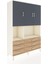 Hyperion Dolap 6 Raflı 6 Çekmeceli 3 Kapaklı 132X44X195 Aytaşı-Antrasit/çam 2