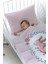Organik Baskılı Bebek (100X150 Cm) Yorgan Seti - Iconic Serisi - Pembe Çelenkli Tavşan 2