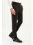 Düz Super Slim Fit Kemer Detaylı Tokalı Erkek Pantolon 3