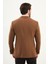 Düz Slim Fit Geniş Yaka Kruvaze Metal Düğmeli Erkek Ceket 5