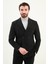 Düz Slim Fit Geniş Yaka Kruvaze Erkek Takım Elbise 1