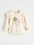 Yeni Sezon Bisiklet Yaka Çiçekli Kız Bebek Sweatshirt 1