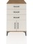 Kronos Komodin 3 Çekmeceli 2 Kapaklı 60X59X96 Çam-Aytaşı 1