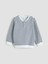Yeni Sezon Bisiklet Yaka Çizgili Erkek Çocuk Sweatshirt 1