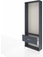 Arges Dolap Tek Raflı Tek Çekmeceli Tek Askılı 88X30X243 Antrasit-Antrasit 4