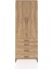 Arges Dolap 3 Raflı 4 Çekmeceli 2 Kapaklı 88X30X243 Çam-Çam 1